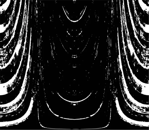 Vektör grunge dokusu. Siyah beyaz arka plan. Soyut monokrom resim koyu tonlarda solmuş bir efekt içerir