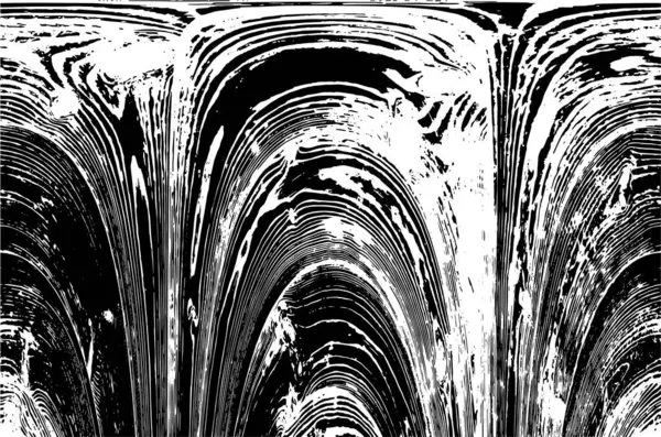 Grunge üst üste biniyor. Soyut siyah-beyaz vektör arkaplanı. Çatlak, leke ve noktalarda kirli desenli tek renkli klasik yüzey. Karanlık korku tarzında eski bir duvar.