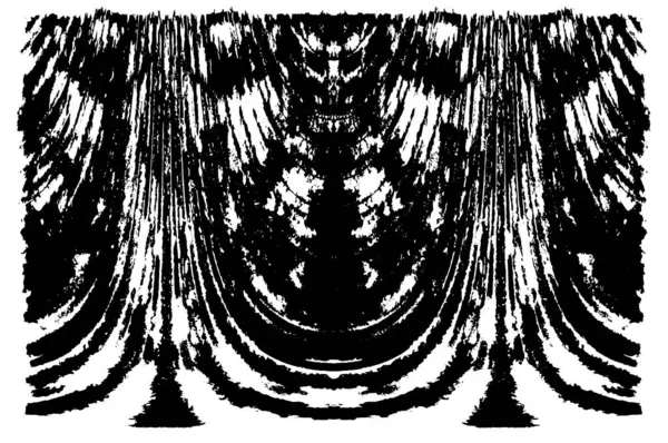 Grunge üst üste biniyor. Soyut siyah-beyaz vektör arkaplanı. Çatlak, leke ve noktalarda kirli desenli tek renkli klasik yüzey. Karanlık korku tarzında eski bir duvar.