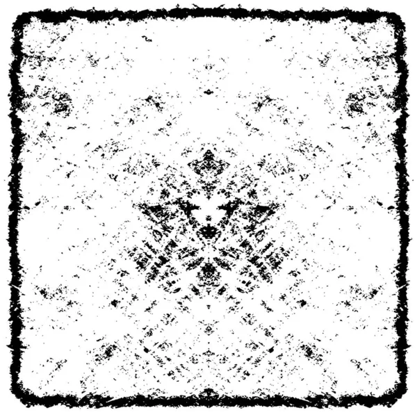 Grunge üst üste biniyor. Soyut siyah-beyaz vektör arkaplanı. Çatlak, leke ve noktalarda kirli desenli tek renkli klasik yüzey. Karanlık korku tarzında eski bir duvar.