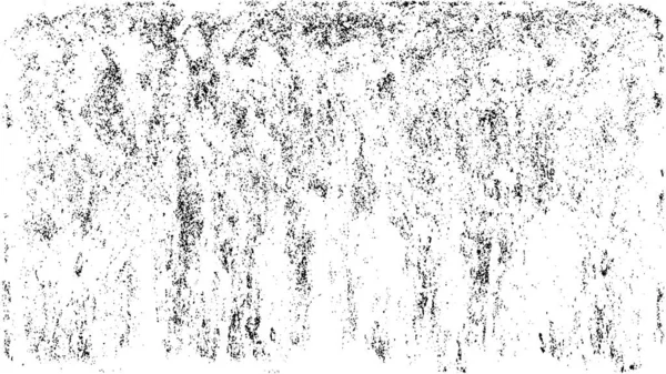 Grunge üst üste biniyor. Soyut siyah-beyaz vektör arkaplanı. Çatlak, leke ve noktalarda kirli desenli tek renkli klasik yüzey. Karanlık korku tarzında eski bir duvar.