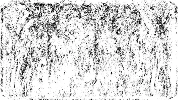 Grunge üst üste biniyor. Soyut siyah-beyaz vektör arkaplanı. Çatlak, leke ve noktalarda kirli desenli tek renkli klasik yüzey. Karanlık korku tarzında eski bir duvar.