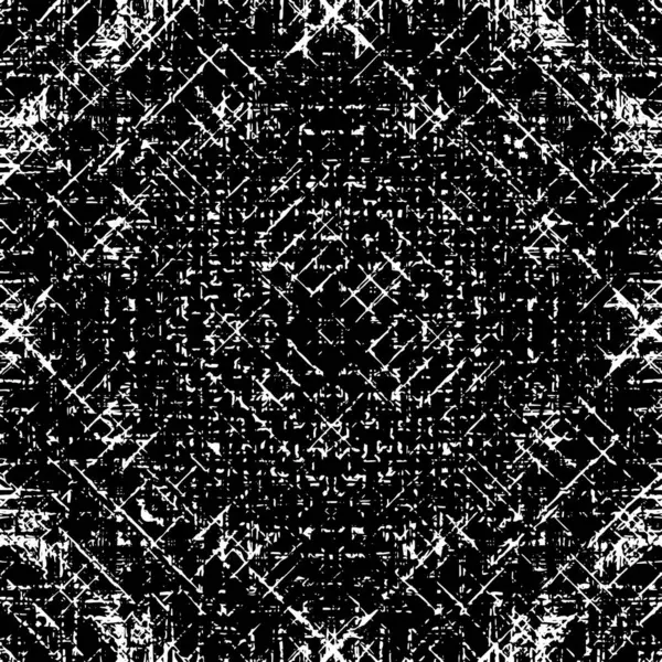 Grunge üst üste biniyor. Soyut siyah-beyaz vektör arkaplanı. Çatlak, leke ve noktalarda kirli desenli tek renkli klasik yüzey. Karanlık korku tarzında eski bir duvar.