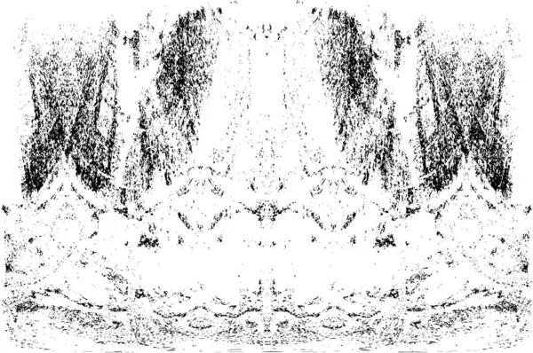 Grunge dikey olarak simetrik siyah beyaz doku. Tek renkli yıpranmış kaplama deseni. 