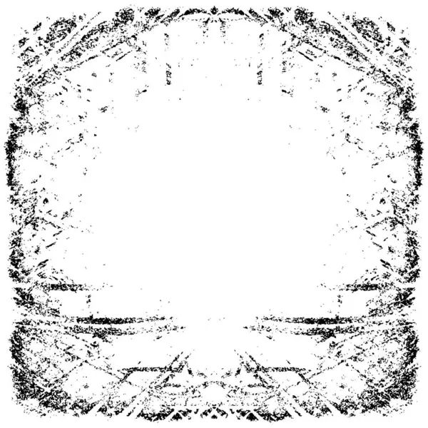 Grunge üst üste biniyor. Soyut siyah-beyaz vektör arkaplanı. Çatlak, leke ve noktalarda kirli desenli tek renkli klasik yüzey. Karanlık korku tarzında eski bir duvar.