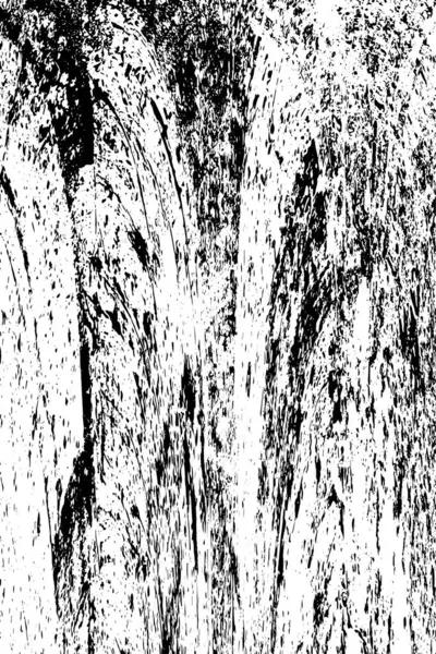 Grunge üst üste biniyor. Soyut siyah-beyaz vektör arkaplanı. Çatlak, leke ve noktalarda kirli desenli tek renkli klasik yüzey. Karanlık korku tarzında eski bir duvar.