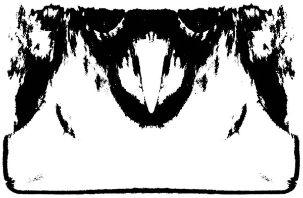 Grunge üst üste biniyor. Soyut siyah-beyaz vektör arkaplanı. Çatlak, leke ve noktalarda kirli desenli tek renkli klasik yüzey. Karanlık korku tarzında eski bir duvar.