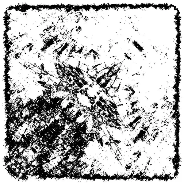 Grunge üst üste biniyor. Soyut siyah-beyaz vektör arkaplanı. Çatlak, leke ve noktalarda kirli desenli tek renkli klasik yüzey. Karanlık korku tarzında eski bir duvar.