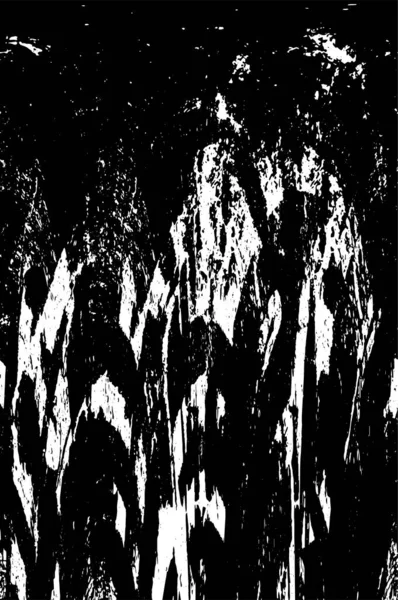 Grunge üst üste biniyor. Soyut siyah-beyaz vektör arkaplanı. Çatlak, leke ve noktalarda kirli desenli tek renkli klasik yüzey. Karanlık korku tarzında eski bir duvar.