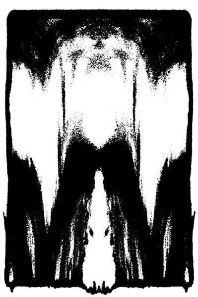 Grunge üst üste biniyor. Soyut siyah-beyaz vektör arkaplanı. Çatlak, leke ve noktalarda kirli desenli tek renkli klasik yüzey. Karanlık korku tarzında eski bir duvar.