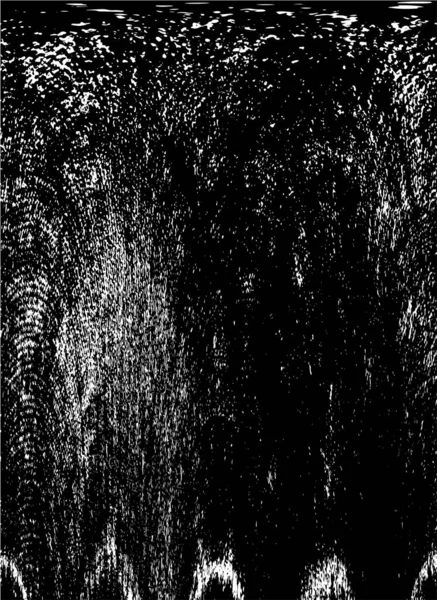 Grunge üst üste biniyor. Soyut siyah-beyaz vektör arkaplanı. Çatlak, leke ve noktalarda kirli desenli tek renkli klasik yüzey. Karanlık korku tarzında eski bir duvar.