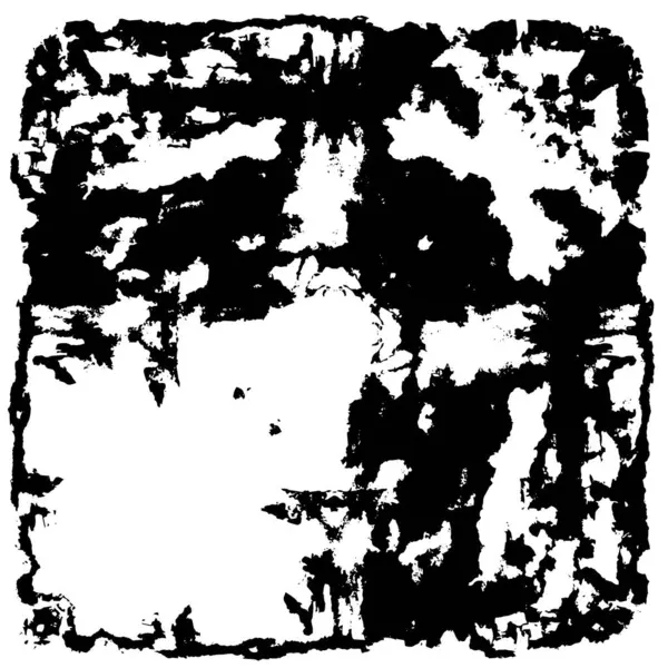 Grunge üst üste biniyor. Soyut siyah-beyaz vektör arkaplanı. Çatlak, leke ve noktalarda kirli desenli tek renkli klasik yüzey. Karanlık korku tarzında eski bir duvar.