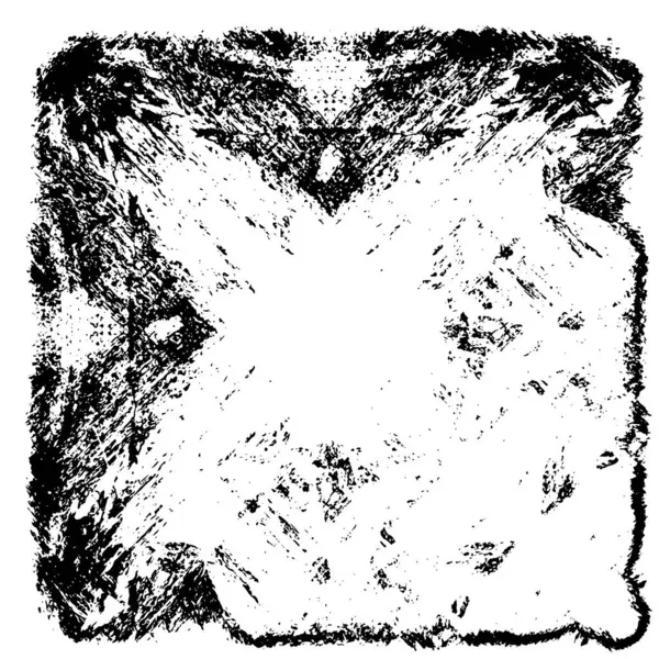 Grunge üst üste biniyor. Soyut siyah-beyaz vektör arkaplanı. Çatlak, leke ve noktalarda kirli desenli tek renkli klasik yüzey. Karanlık korku tarzında eski bir duvar.