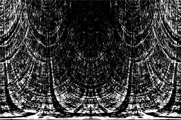 Grunge üst üste biniyor. Soyut siyah-beyaz vektör arkaplanı. Çatlak, leke ve noktalarda kirli desenli tek renkli klasik yüzey. Karanlık korku tarzında eski bir duvar.