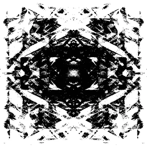 Grunge black and white pattern. Monochrome particles abstract texture. Background of cracks, scuffs, chips, stains, ink spots, lines. Dark design background surface. Gray printing element