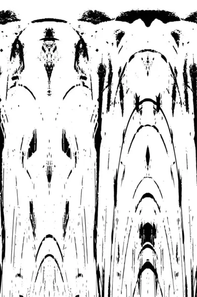 Grunge black and white pattern. Monochrome particles abstract texture. Background of cracks, scuffs, chips, stains, ink spots, lines. Dark design background surface. Gray printing element