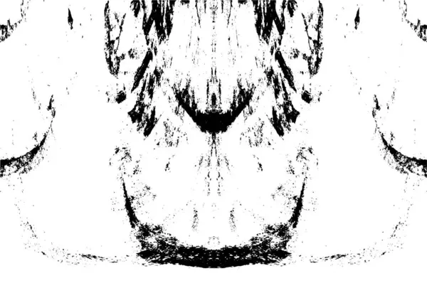 Grunge black and white pattern. Monochrome particles abstract texture. Background of cracks, scuffs, chips, stains, ink spots, lines. Dark design background surface. Gray printing element