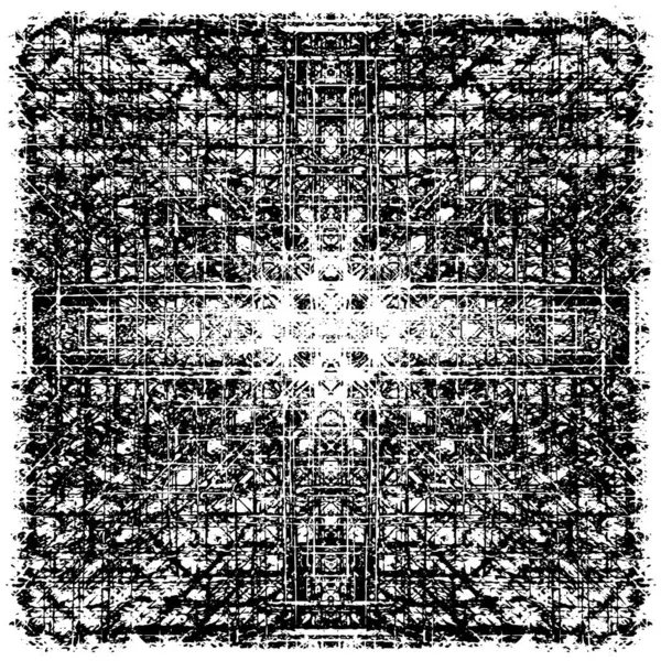 Grunge black and white pattern. Monochrome particles abstract texture. Background of cracks, scuffs, chips, stains, ink spots, lines. Dark design background surface. Gray printing element