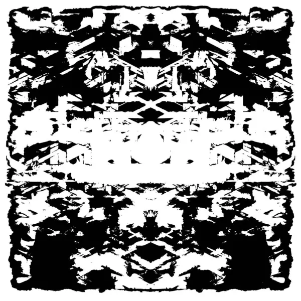 Grunge black and white pattern. Monochrome particles abstract texture. Background of cracks, scuffs, chips, stains, ink spots, lines. Dark design background surface. Gray printing element