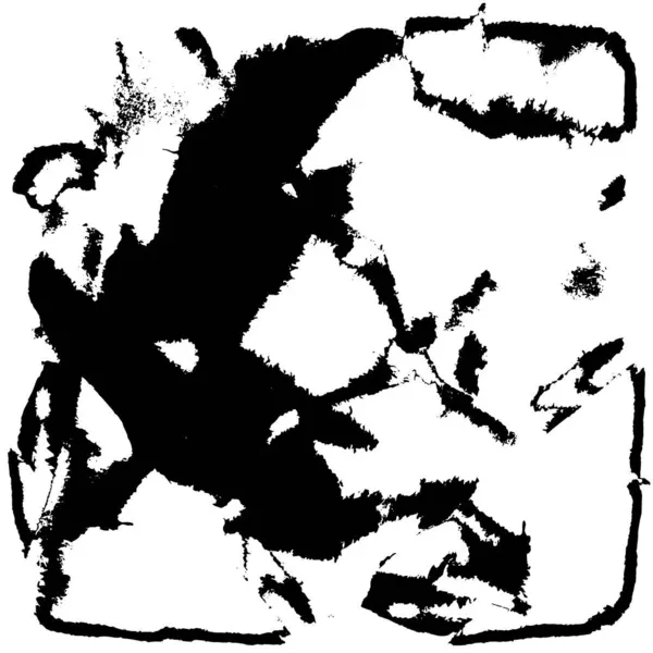Grunge Black White Pattern Monochrome Particles Abstract Texture Background Cracks — Stockvektor