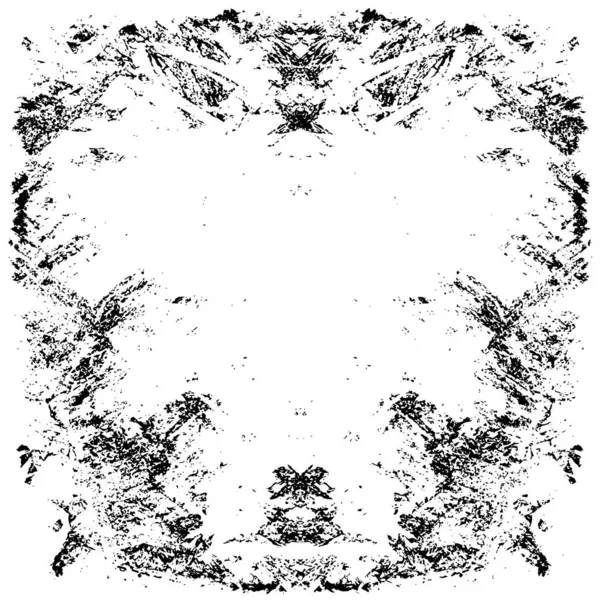 Grunge black and white pattern. Monochrome particles abstract texture. Background of cracks, scuffs, chips, stains, ink spots, lines. Dark design background surface. Gray printing element