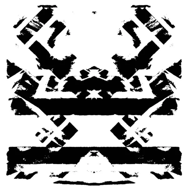 Grunge black and white pattern. Monochrome particles abstract texture. Background of cracks, scuffs, chips, stains, ink spots, lines. Dark design background surface. Gray printing element