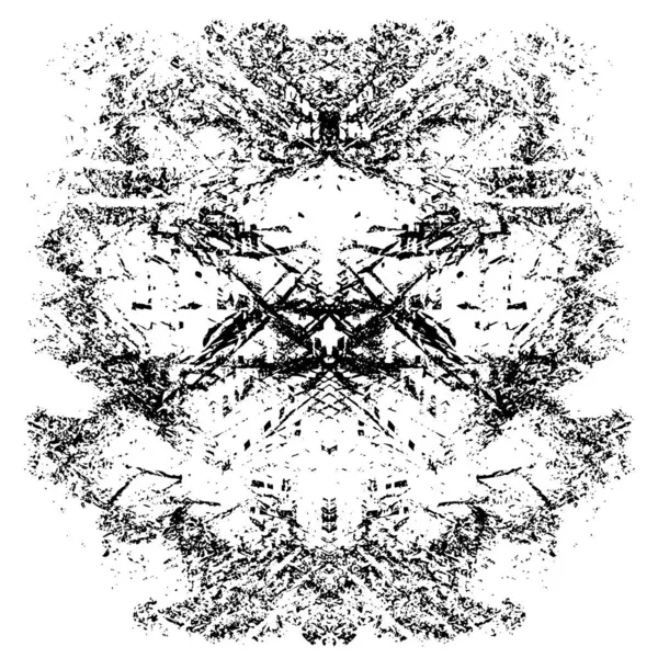 Grunge black and white pattern. Monochrome particles abstract texture. Background of cracks, scuffs, chips, stains, ink spots, lines. Dark design background surface. Gray printing element