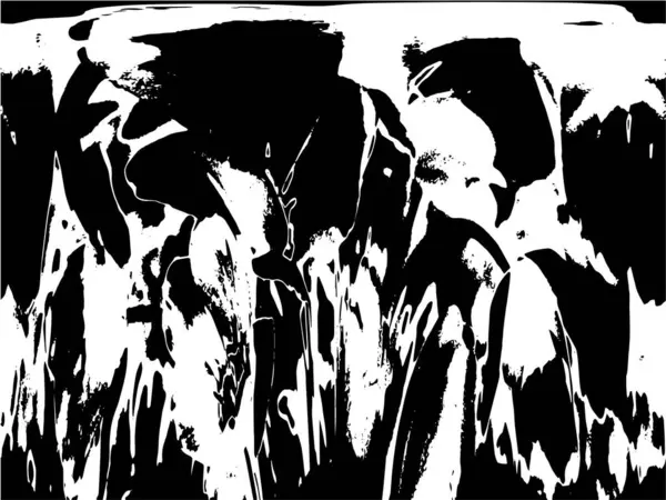 Grunge black and white pattern. Monochrome particles abstract texture. Background of cracks, scuffs, chips, stains, ink spots, lines. Dark design background surface. Gray printing element