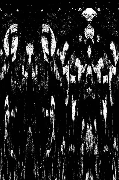 Grunge black and white pattern. Monochrome particles abstract texture. Background of cracks, scuffs, chips, stains, ink spots, lines. Dark design background surface. Gray printing element