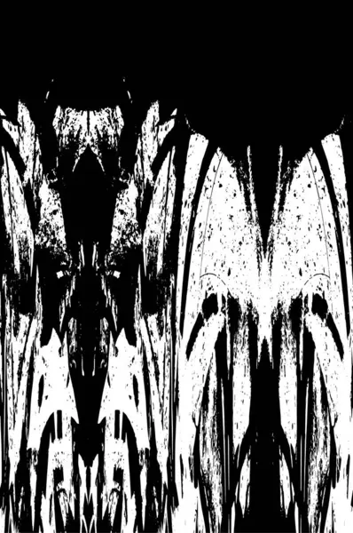 Sert, çizik, sıçramış grunge desenli fırça darbeleri. Dokuları üst üste koy. Siyah-beyaz boyanmış kağıt dokusu. Skeç grunge tasarımı. Poster, kapak, afiş, taklit, çıkartma düzeni için kullan.