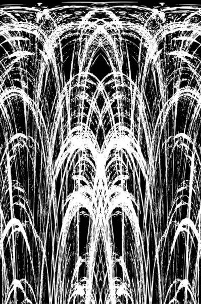 Grunge dikey olarak simetrik siyah beyaz doku. Tek renkli yıpranmış kaplama deseni. 