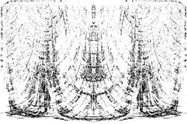 Grunge dikey olarak simetrik siyah beyaz doku. Tek renkli yıpranmış kaplama deseni. 