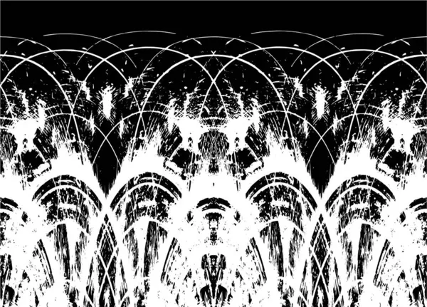 Grunge dikey olarak simetrik siyah beyaz doku. Tek renkli yıpranmış kaplama deseni. 