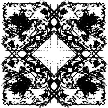 siyah ve beyaz soyut grunge arkaplan monokrom çizimi