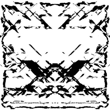 siyah ve beyaz soyut grunge arkaplan monokrom çizimi