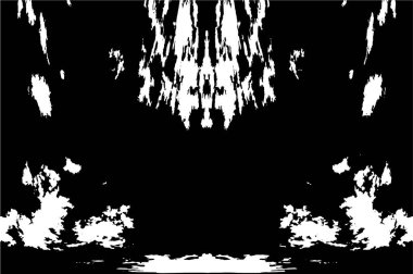 siyah ve beyaz soyut grunge arkaplan monokrom çizimi