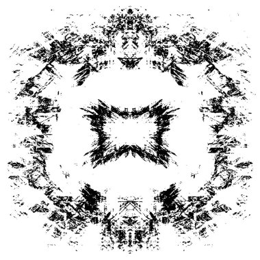 siyah ve beyaz soyut grunge arkaplan monokrom çizimi