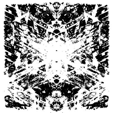 siyah ve beyaz soyut grunge arkaplan monokrom çizimi