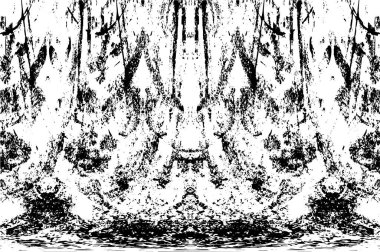 siyah ve beyaz soyut grunge arkaplan monokrom çizimi