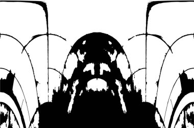 siyah ve beyaz soyut grunge arkaplan monokrom çizimi