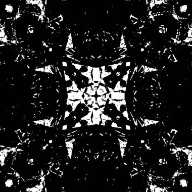 siyah ve beyaz soyut grunge arkaplan monokrom çizimi