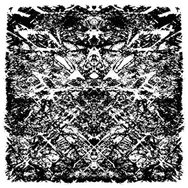 siyah ve beyaz soyut grunge arkaplan monokrom çizimi