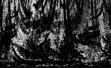 siyah ve beyaz soyut grunge arkaplan monokrom çizimi