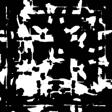 siyah ve beyaz soyut grunge arkaplan monokrom çizimi