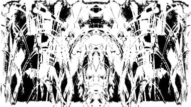 siyah ve beyaz soyut grunge arkaplan monokrom çizimi