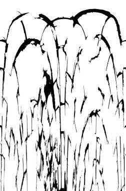 siyah ve beyaz soyut grunge arkaplan monokrom çizimi