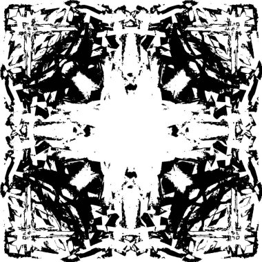 Bir duvarın siyah beyaz grunge dokusu 