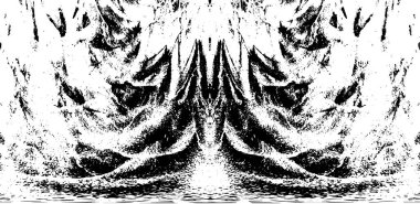 Bir duvarın siyah beyaz grunge dokusu 