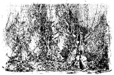 Bir duvarın siyah beyaz grunge dokusu 