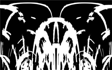 Bir duvarın siyah beyaz grunge dokusu 